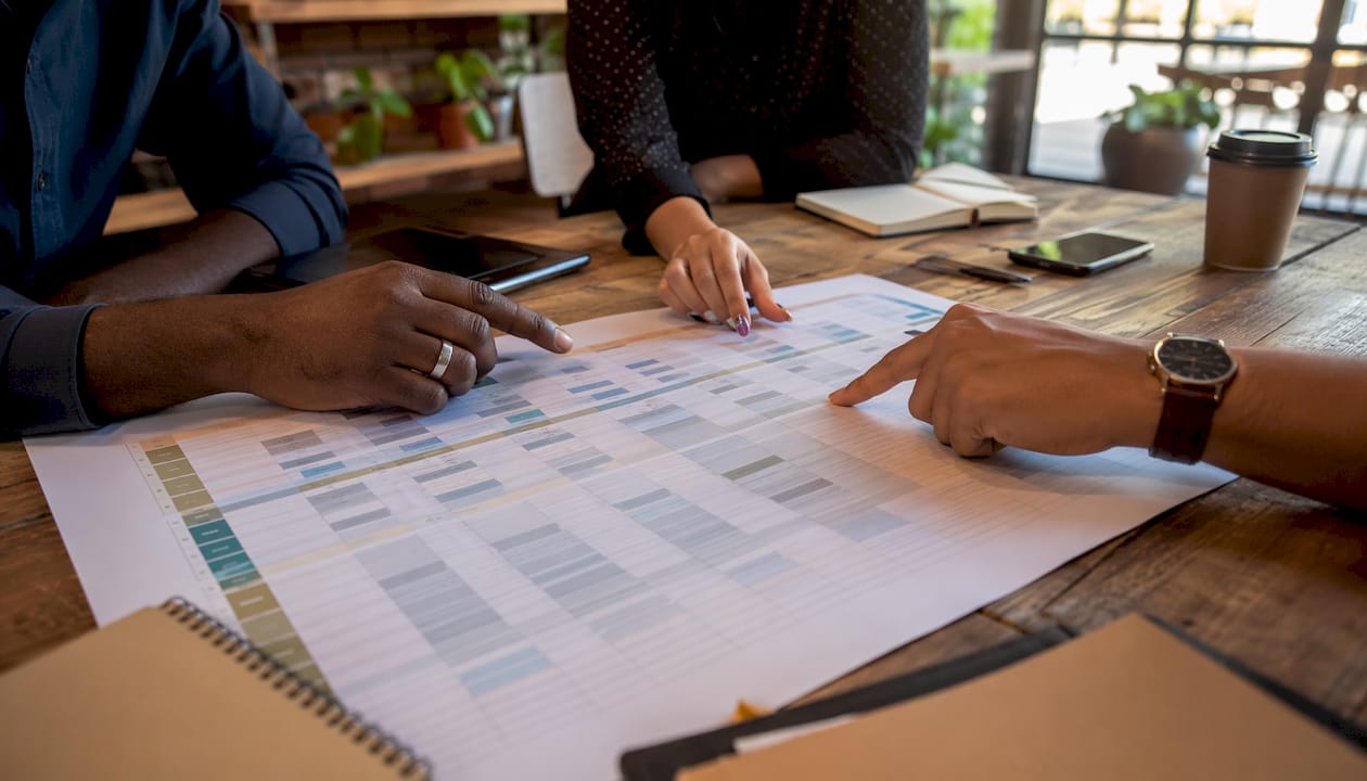Overhead collaborative review of QESH consultancy table