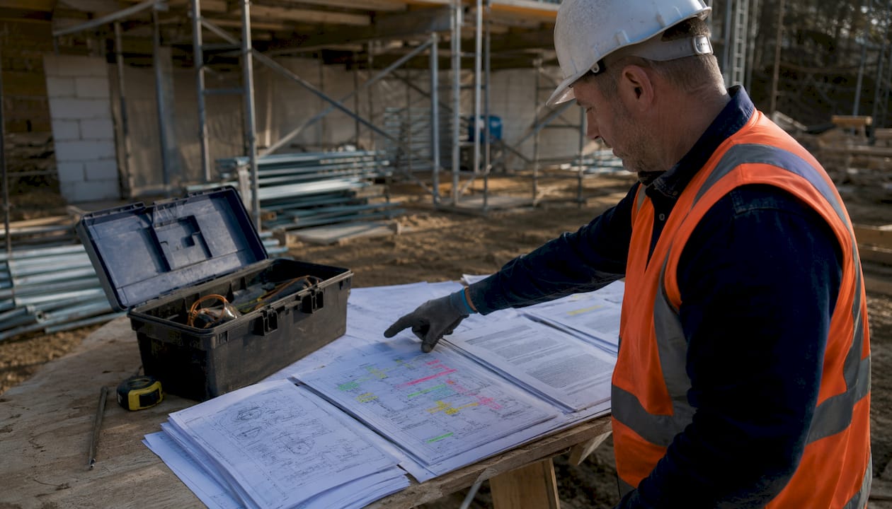 Construction Method Statement Examples: A Practitioner's Guide Overhead view of annotated construction method statements on site table