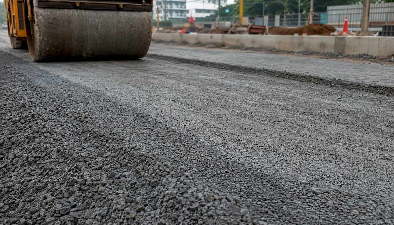 LTA Civil Works Specifications: A Singapore QP's Guide Road pavement layers during compaction
