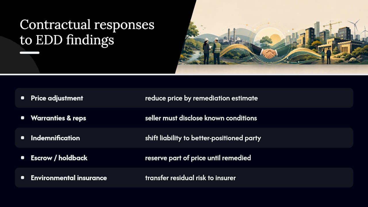 How Do EDD Findings Change Deal Terms and Negotiations? — overview diagram