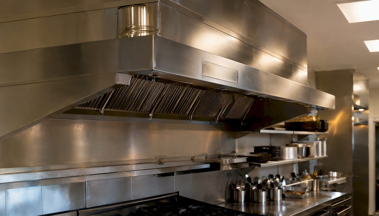 Exhaust hood and duct design detail