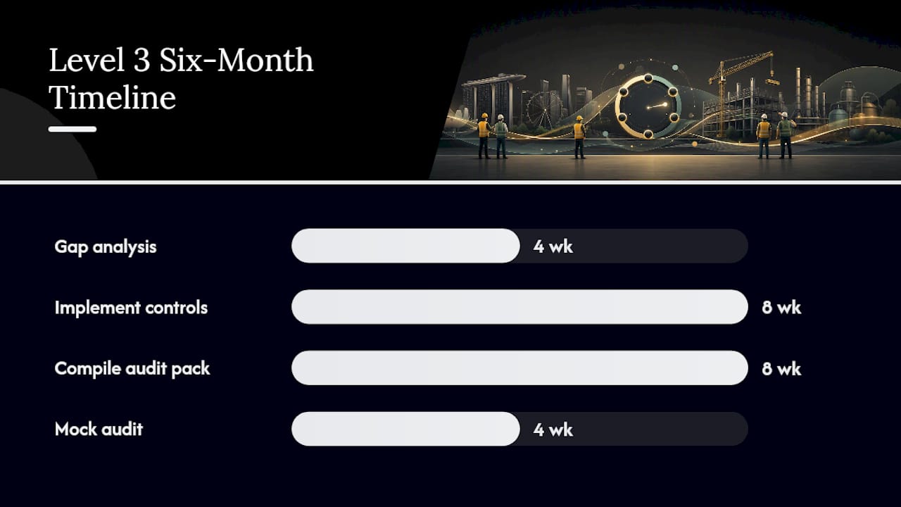 How Do You Prepare for bizSAFE Level 3 During the Six-Month Window? — overview diagram