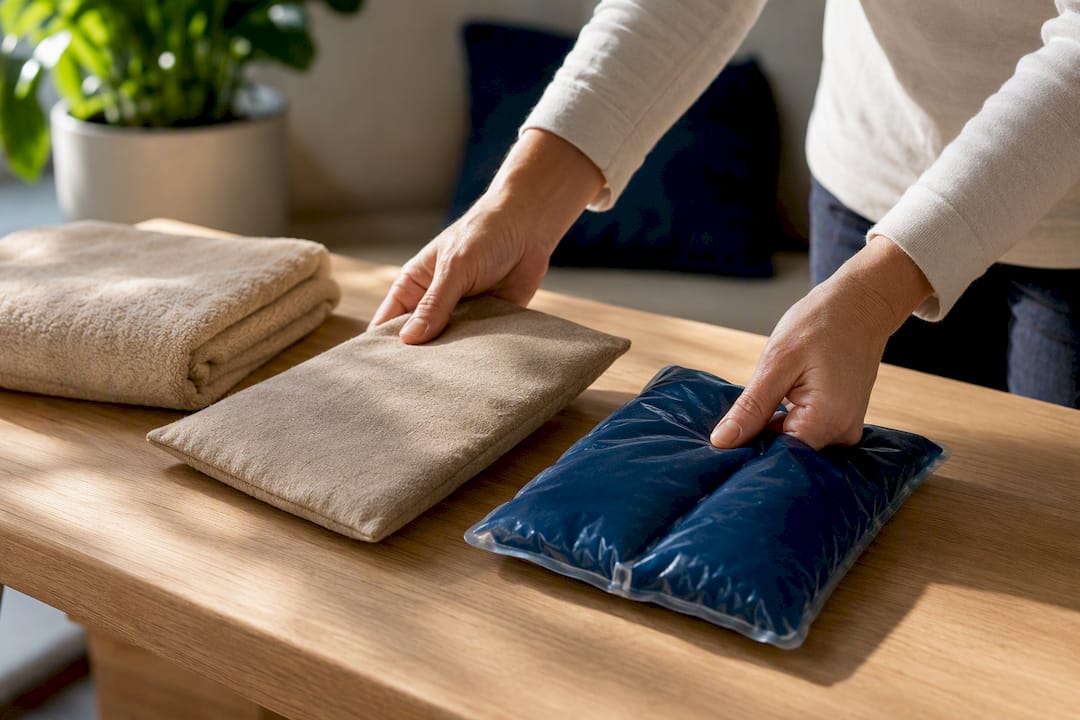Ice pack and heat pad for back pain