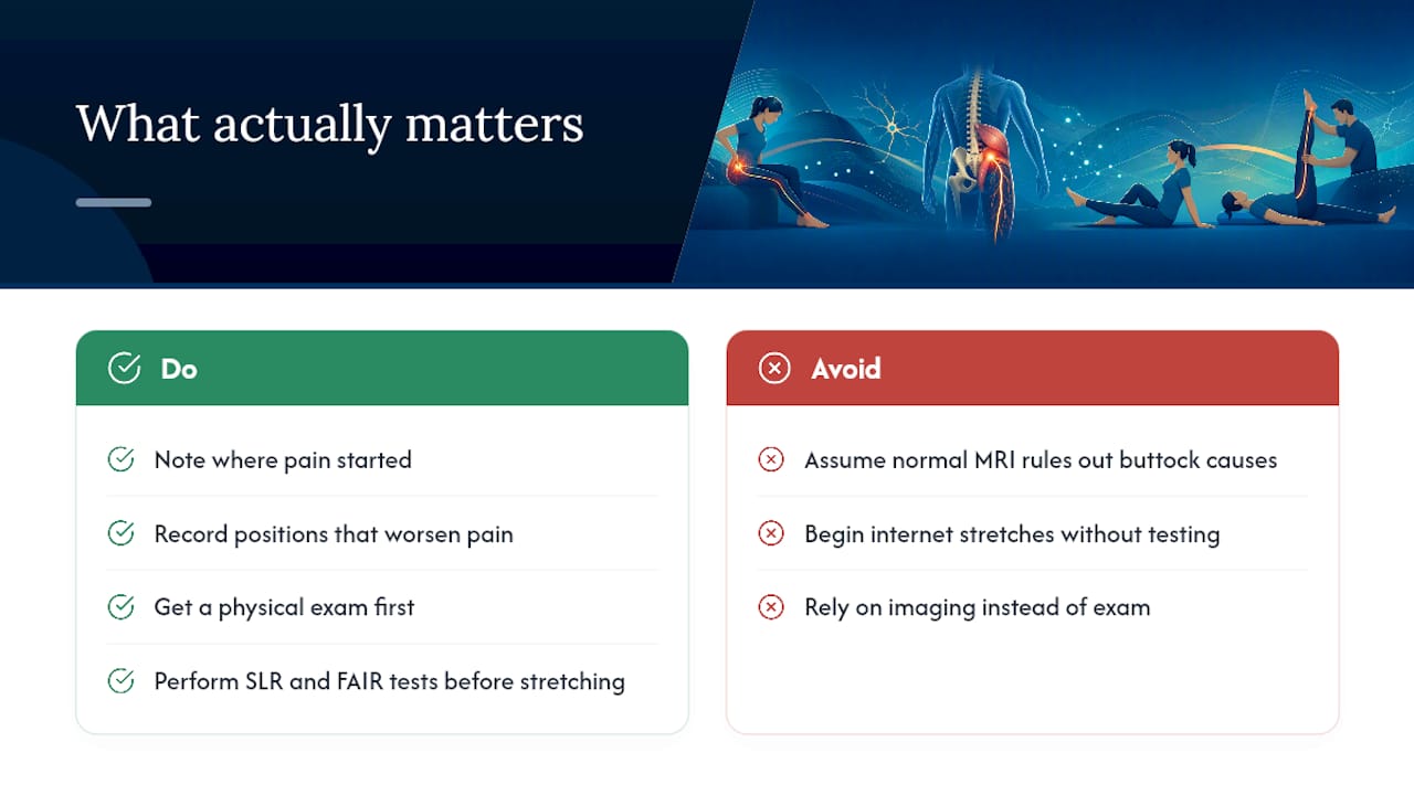 Sciatica vs. Piriformis Syndrome: What Actually Matters — overview diagram