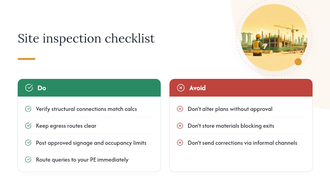 What Happens During Site Inspections After the Permit Is Issued? — overview diagram