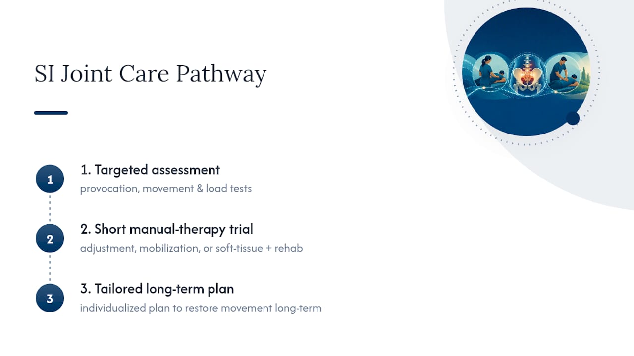 Everton Chiropractic's Approach to Sacroiliac Joint Pain — overview diagram