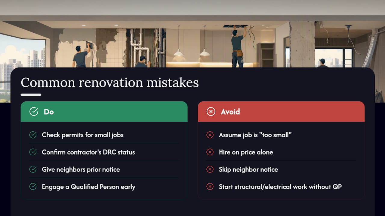 Notes From the Field: Common Renovation Mistakes I See in Singapore Flats — overview diagram