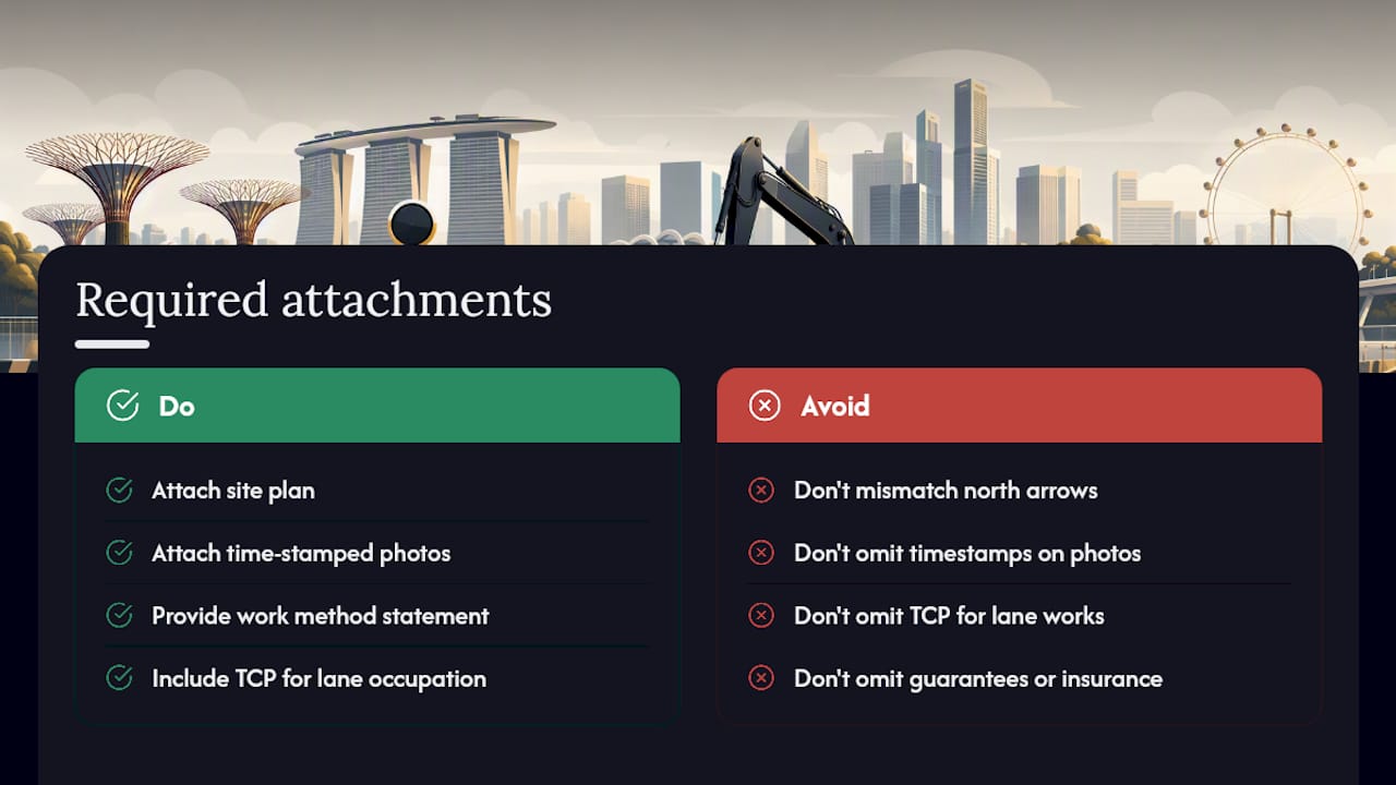 Documents, Drawings, and Evidence You Must Attach — overview diagram