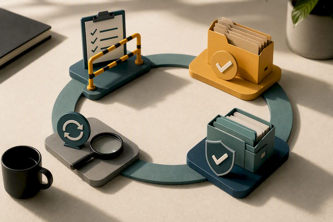 Recurring construction safety audit preparation cycle