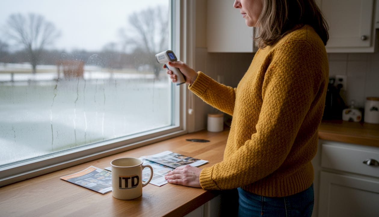 Contrôle de l’isolation de la fenêtre avec un film translucide