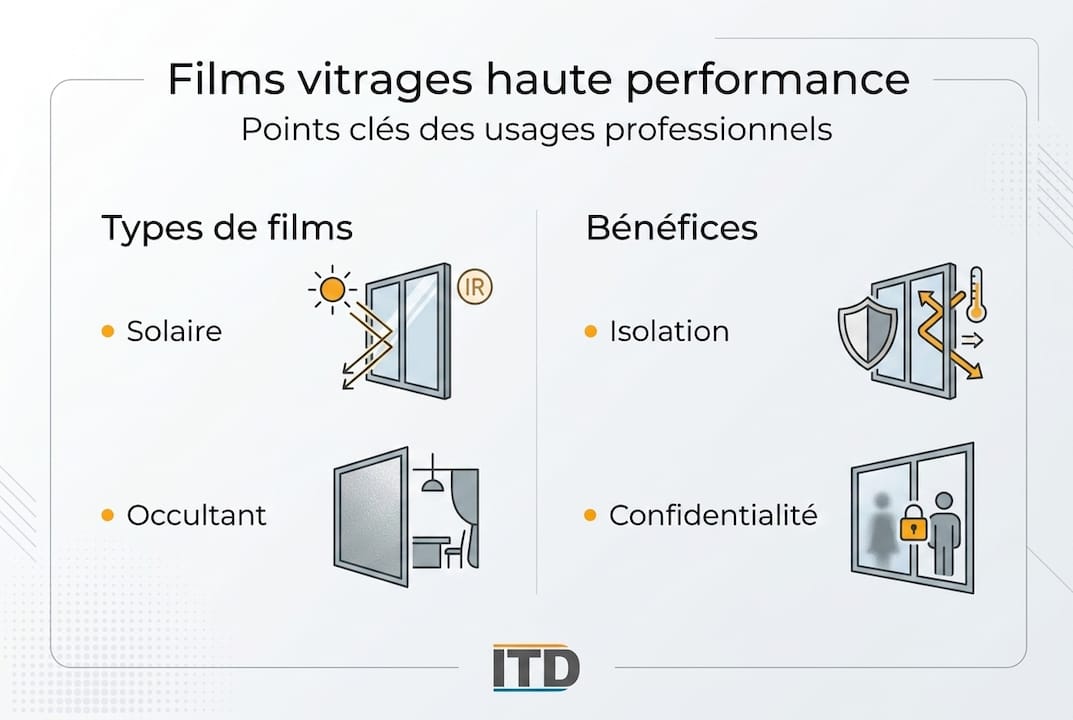 Infographie : quels sont les différents types de films pour vitrages et quels avantages offrent-ils ?