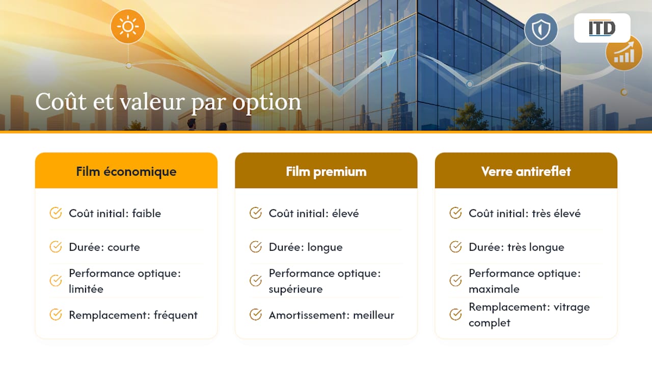 Combien coûte un film antireflet et comment juger le rapport qualité-prix ? — overview diagram