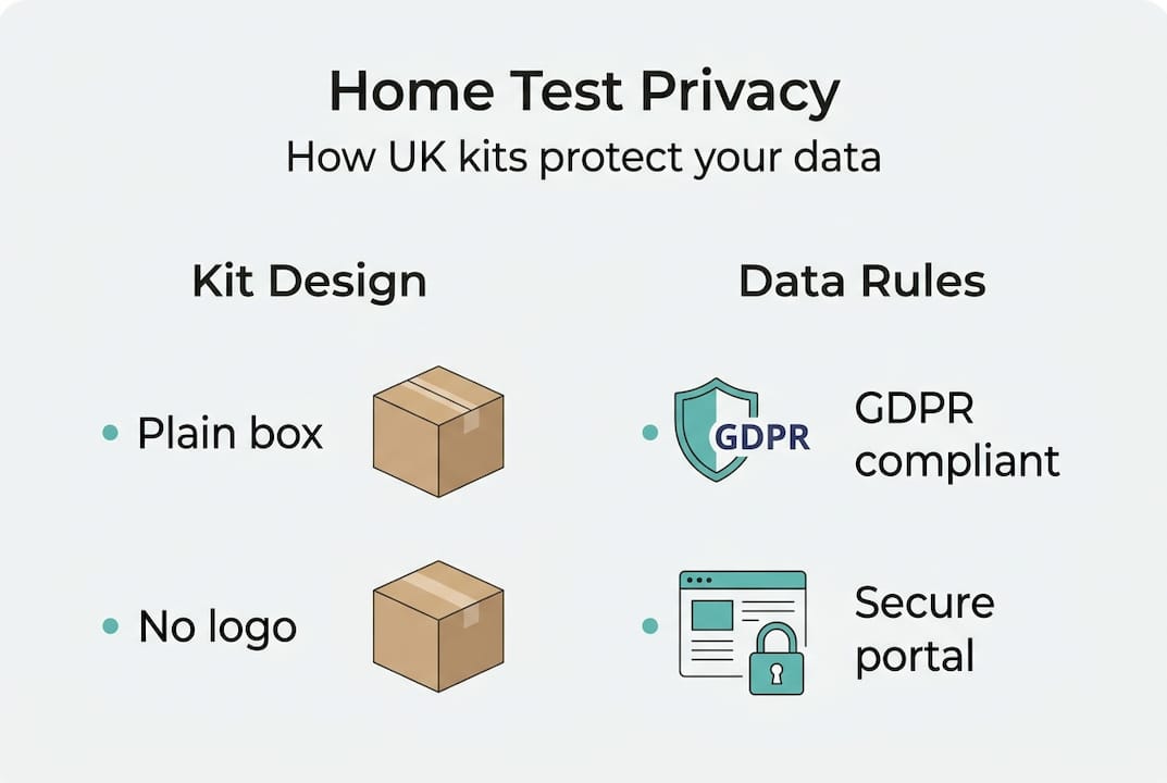 Infographic on privacy for home health tests