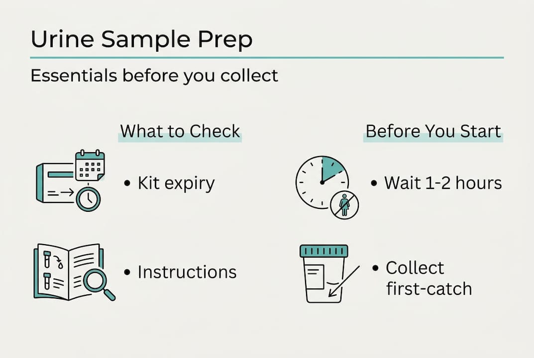 Infographic on urine sample prep essentials