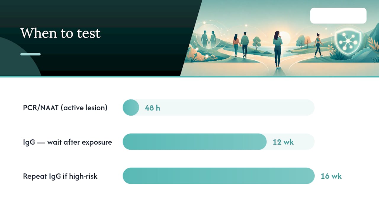 When should you test, and when should you retest? — overview diagram