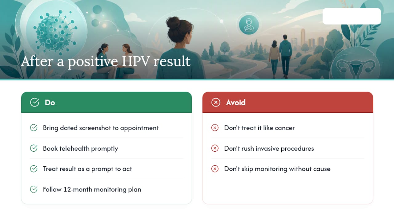 A calmer read on what a positive result really means — overview diagram