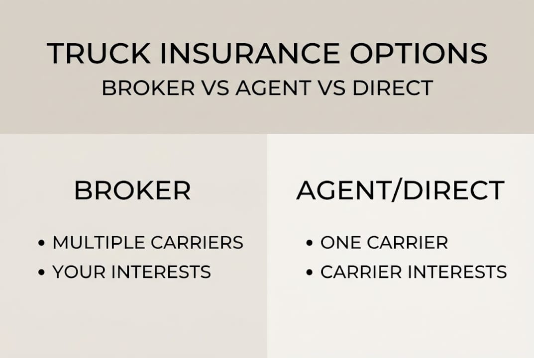 Infographic comparing broker agent direct coverage