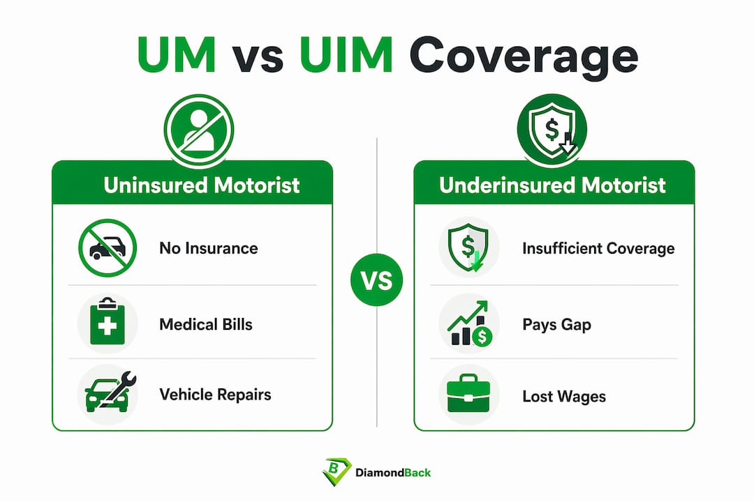 Infographic comparing uninsured and underinsured coverage