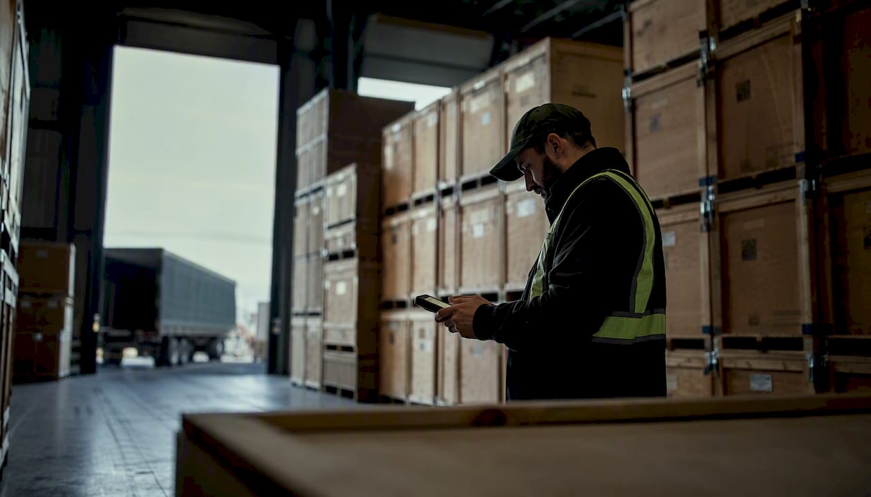 Warehouse cargo scan for insurance verification