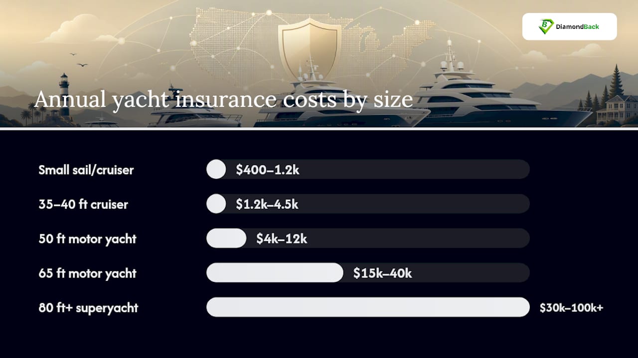 What Yacht Insurance Actually Costs by Size and Value — overview diagram