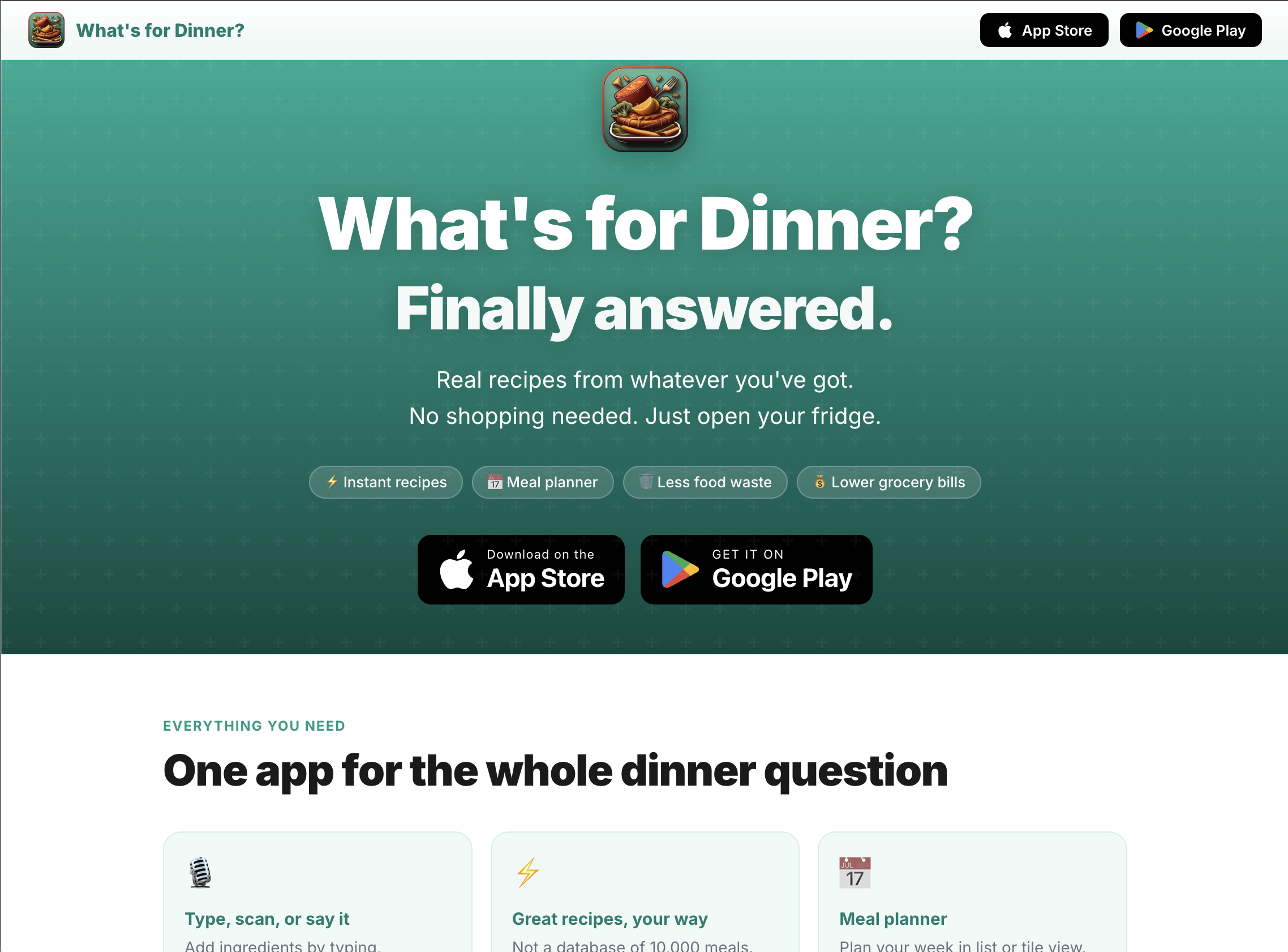 https://getwhatsfordinner.app