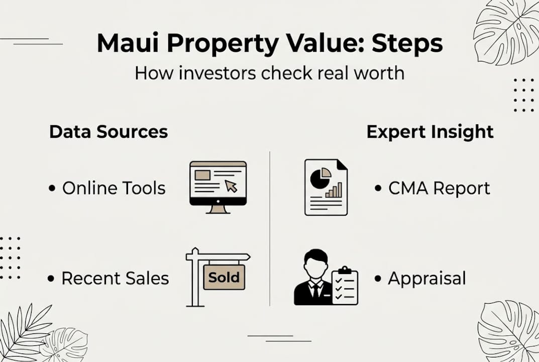 Steps overview for Maui property valuation