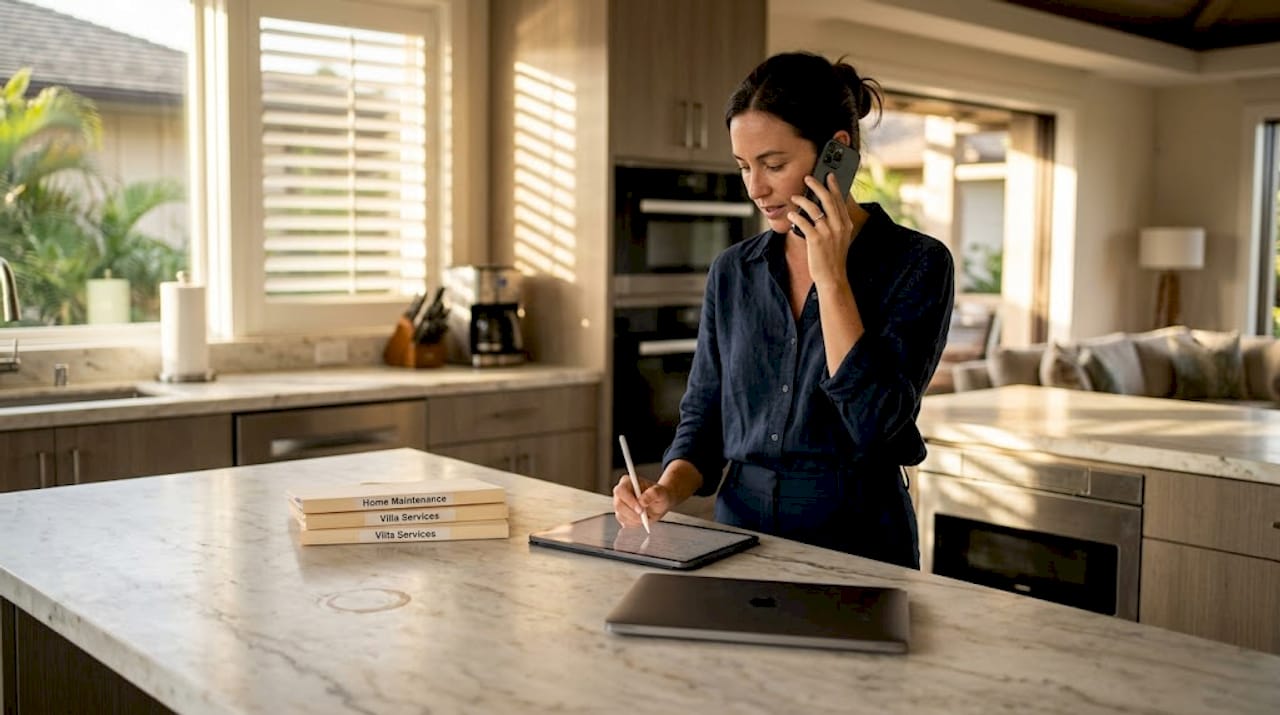 Concierge coordinating private Maui real estate service