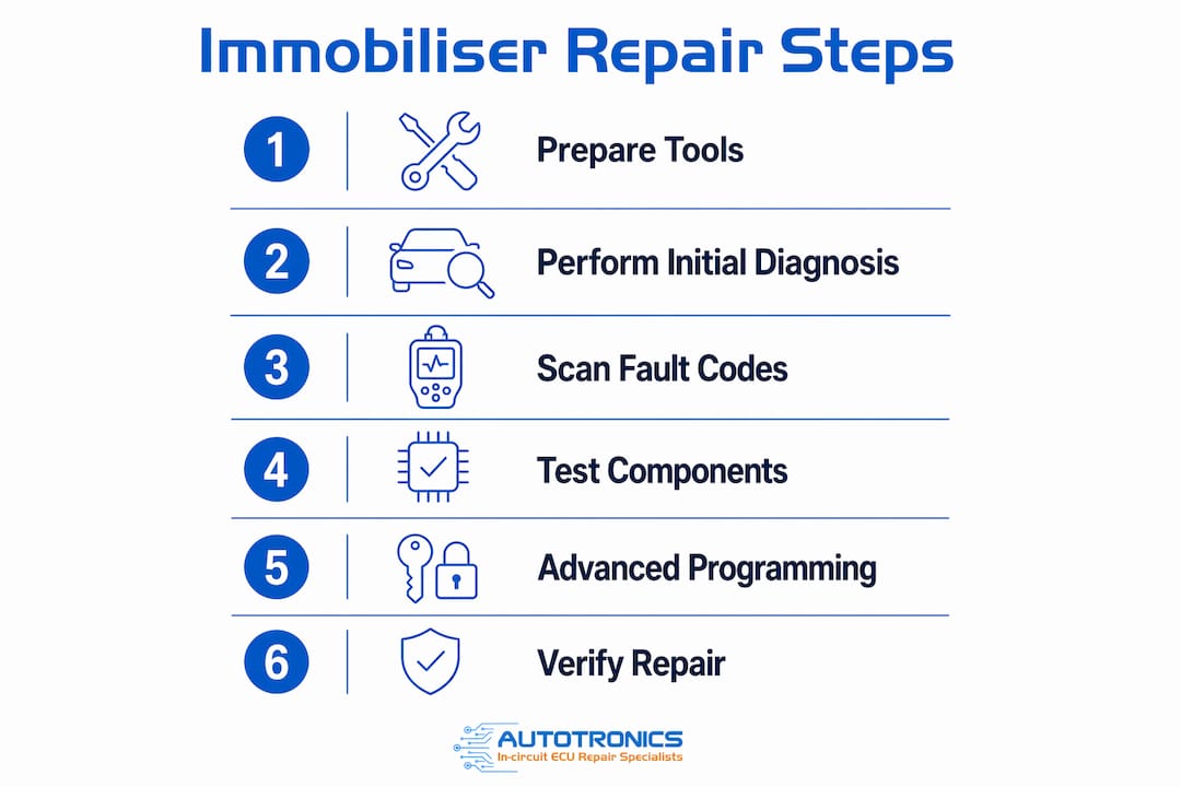 Step by step immobiliser repair: your 2026 guide