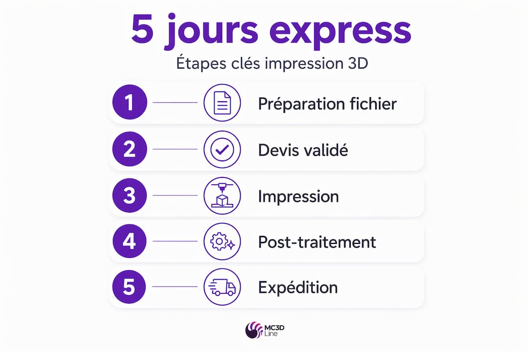 Les étapes incontournables pour réussir une impression 3D rapide – infographie