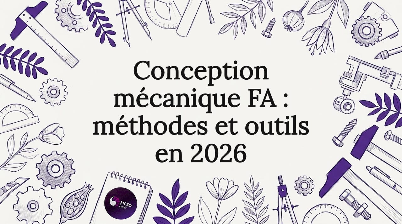 Conception mécanique FA : méthodes et outils en 2026