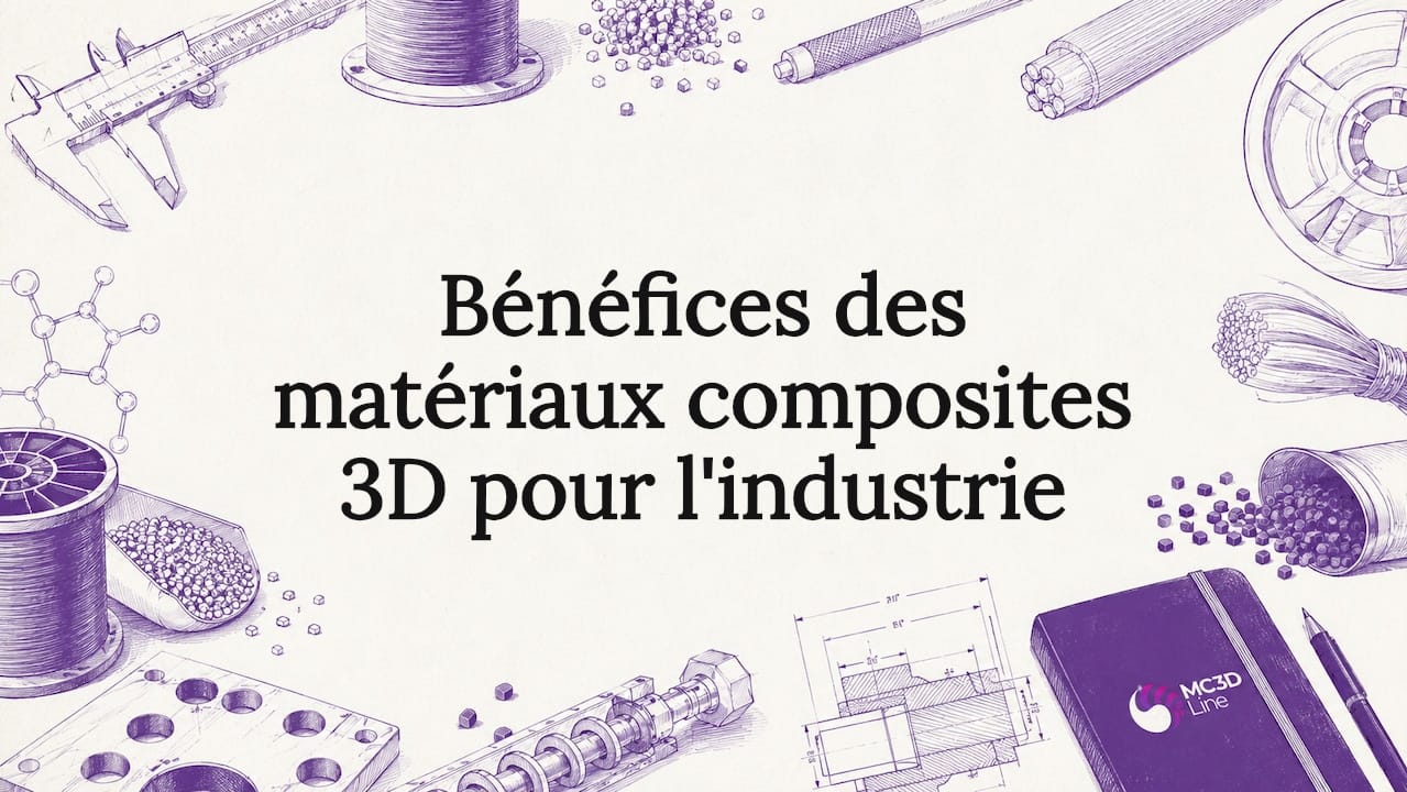Carte de titre illustrée, entourée d’outils techniques pour mettre en valeur le texte
