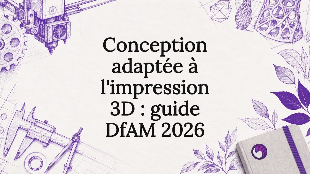 Conception adaptée à l'impression 3D : guide DfAM 2026