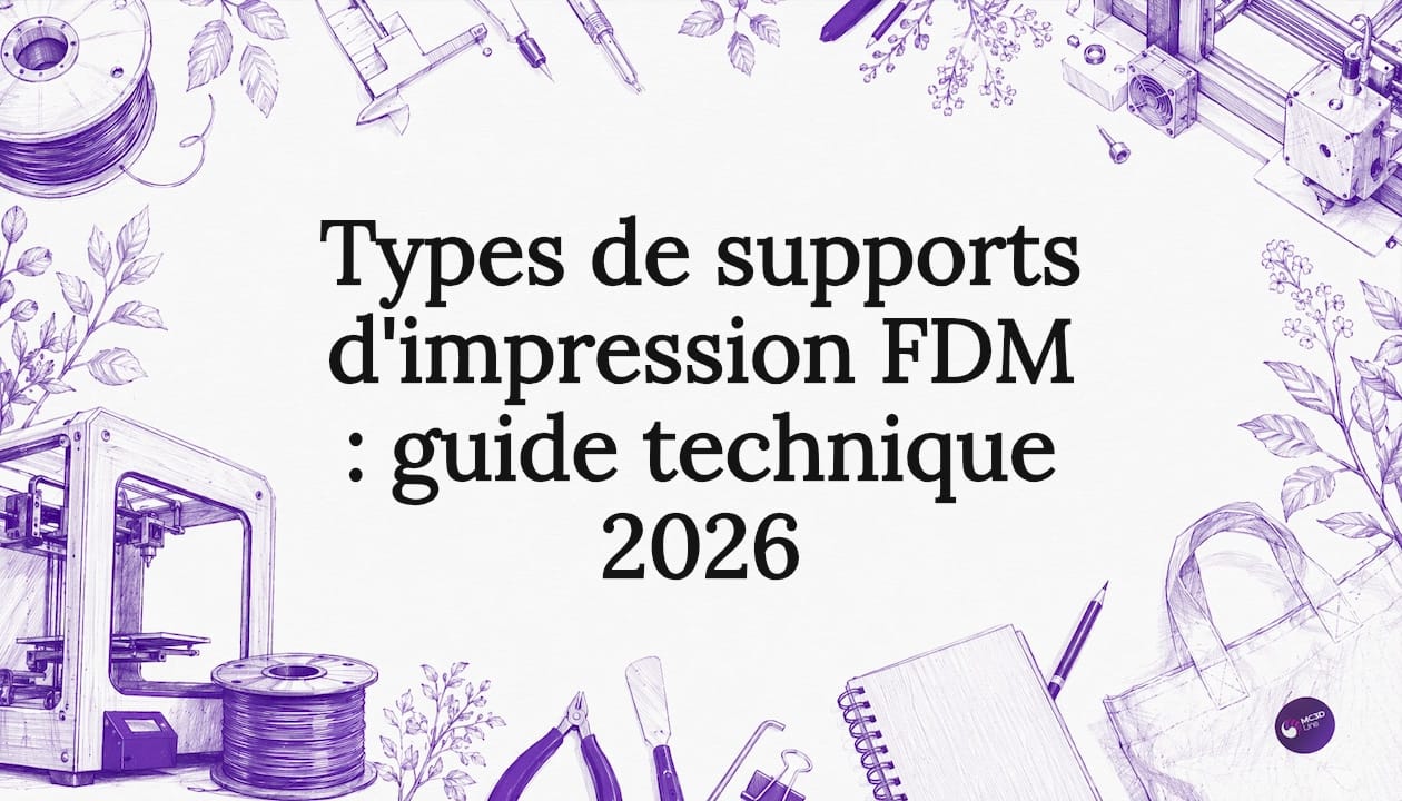 Types de supports d'impression FDM : guide technique 2026