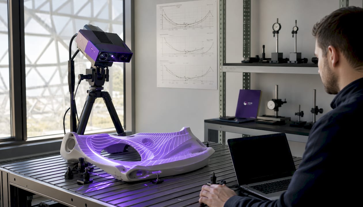 Analyse du prototype par scanner à lumière structurée