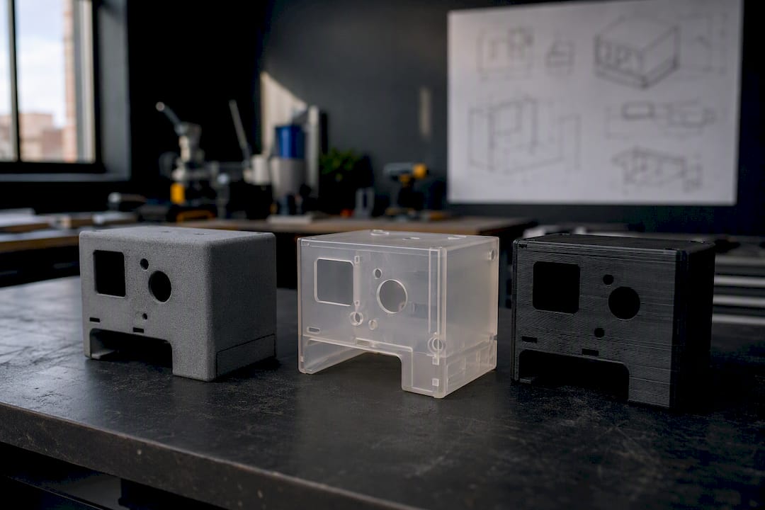 Analyse comparative de trois prototypes de boîtiers réalisés en impression 3D