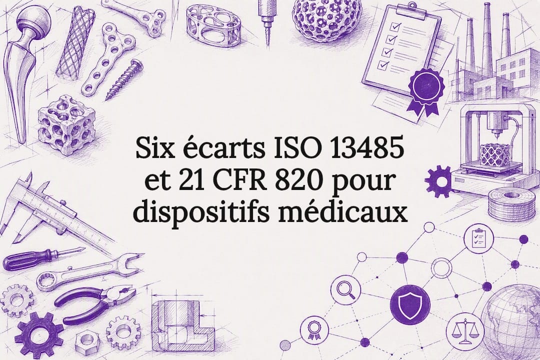Illustration décorative pour titre sur la conformité qualité des dispositifs médicaux