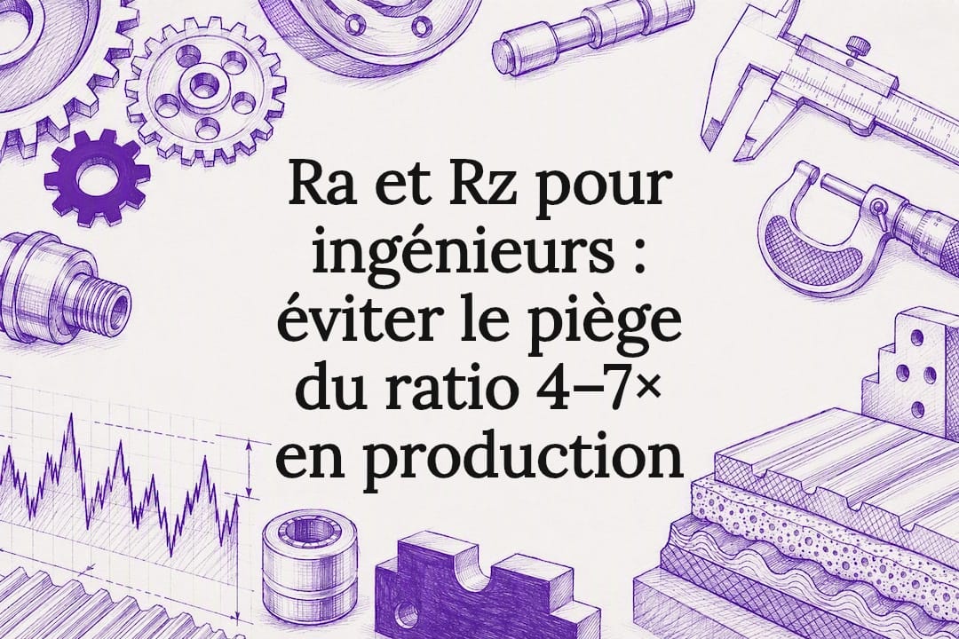 Ra et Rz pour ingénieurs : éviter le piège du ratio 4–7× en production