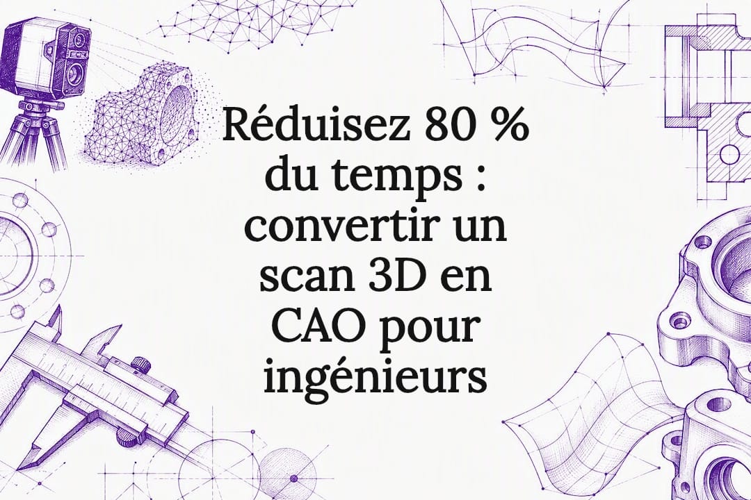 Réduisez 80 % du temps : convertir un scan 3D en CAO pour ingénieurs