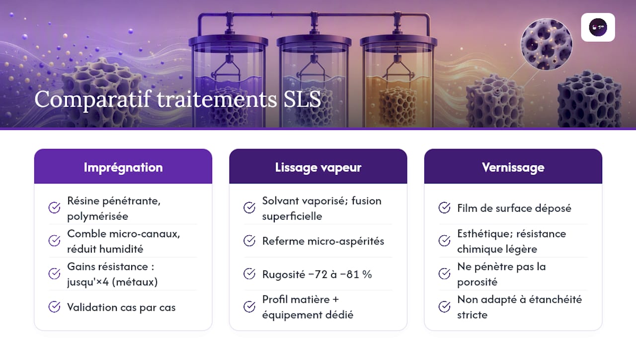 Comparaison des traitements post-SLS