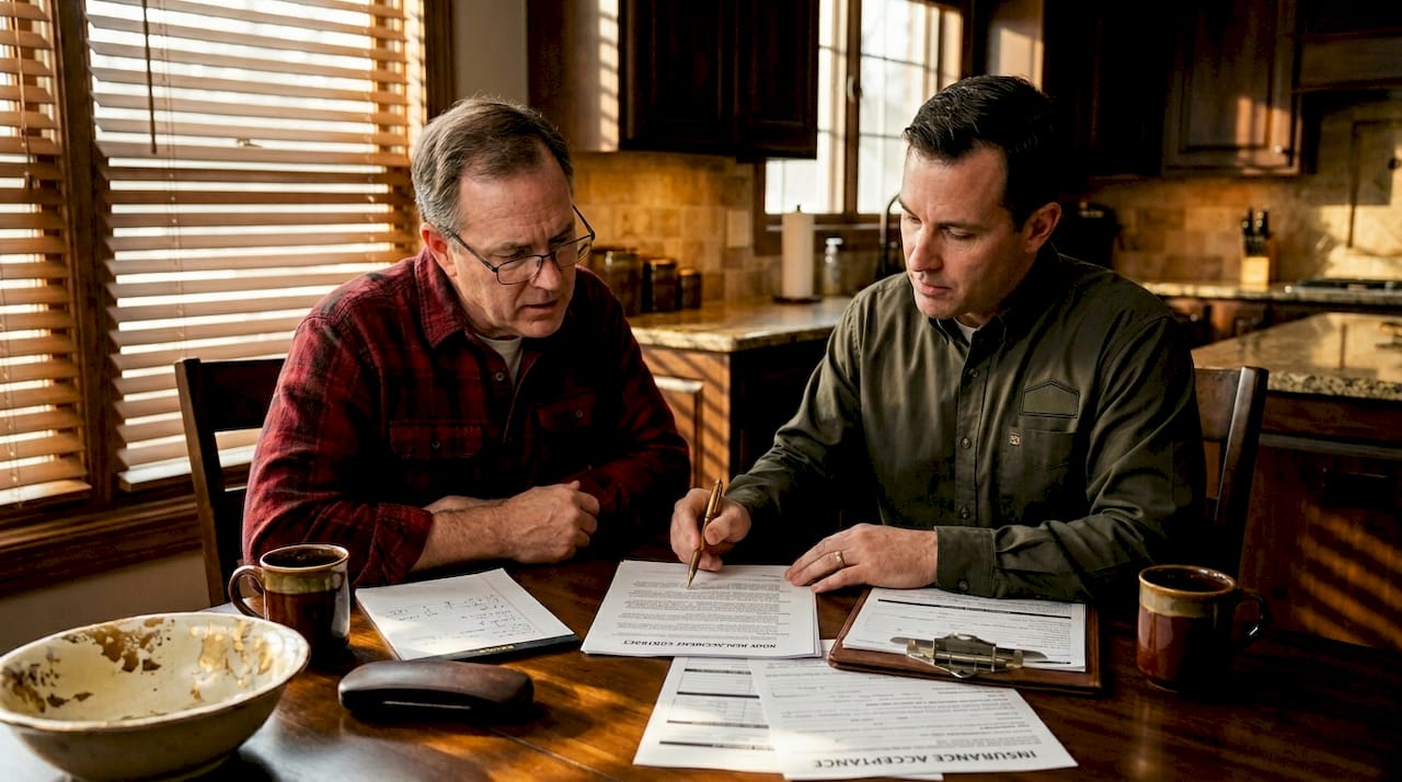 Homeowner consulting contractor over replacement contract