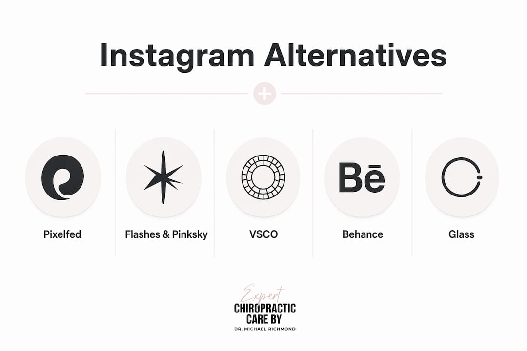 Infographic ranking Instagram alternatives