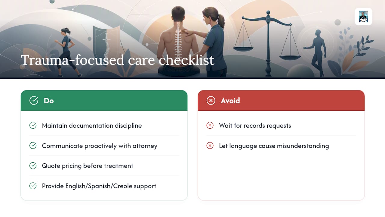 What Trauma-Focused Chiropractic Care Looks Like Done Right — overview diagram