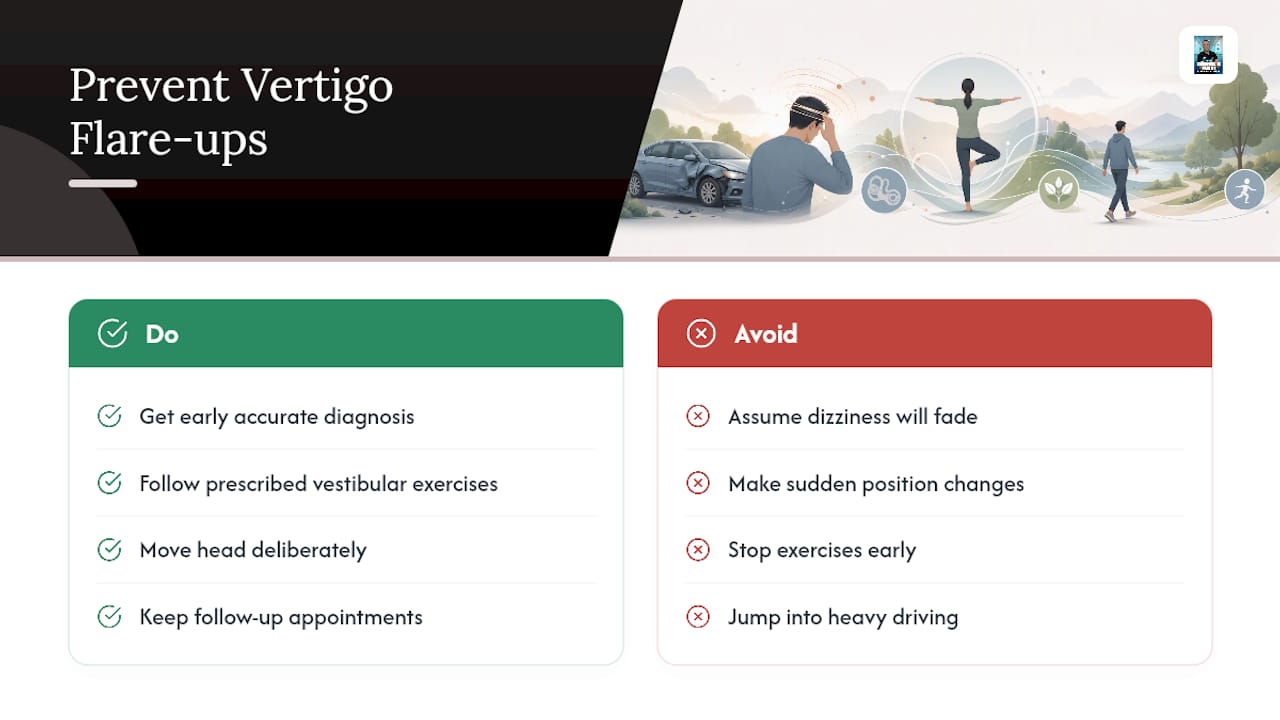 Can You Prevent Vertigo Episodes After a Crash? — overview diagram
