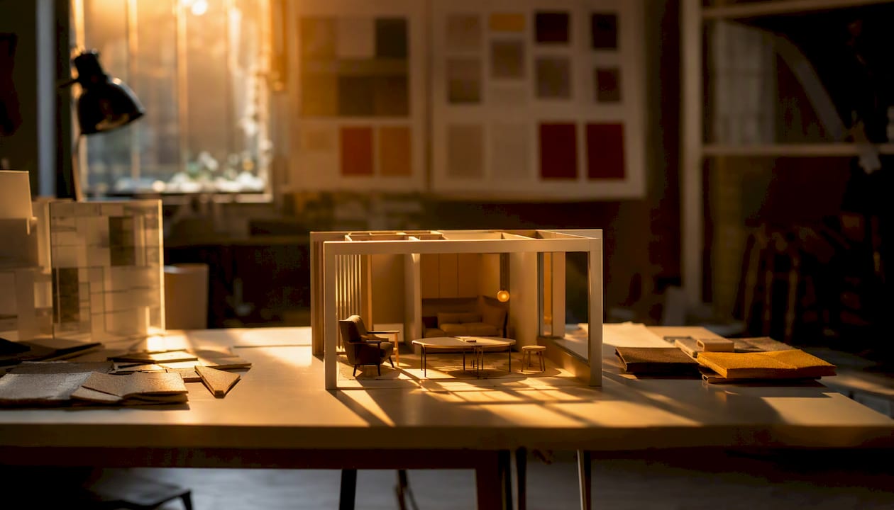 Lighting setup for interior CGI model