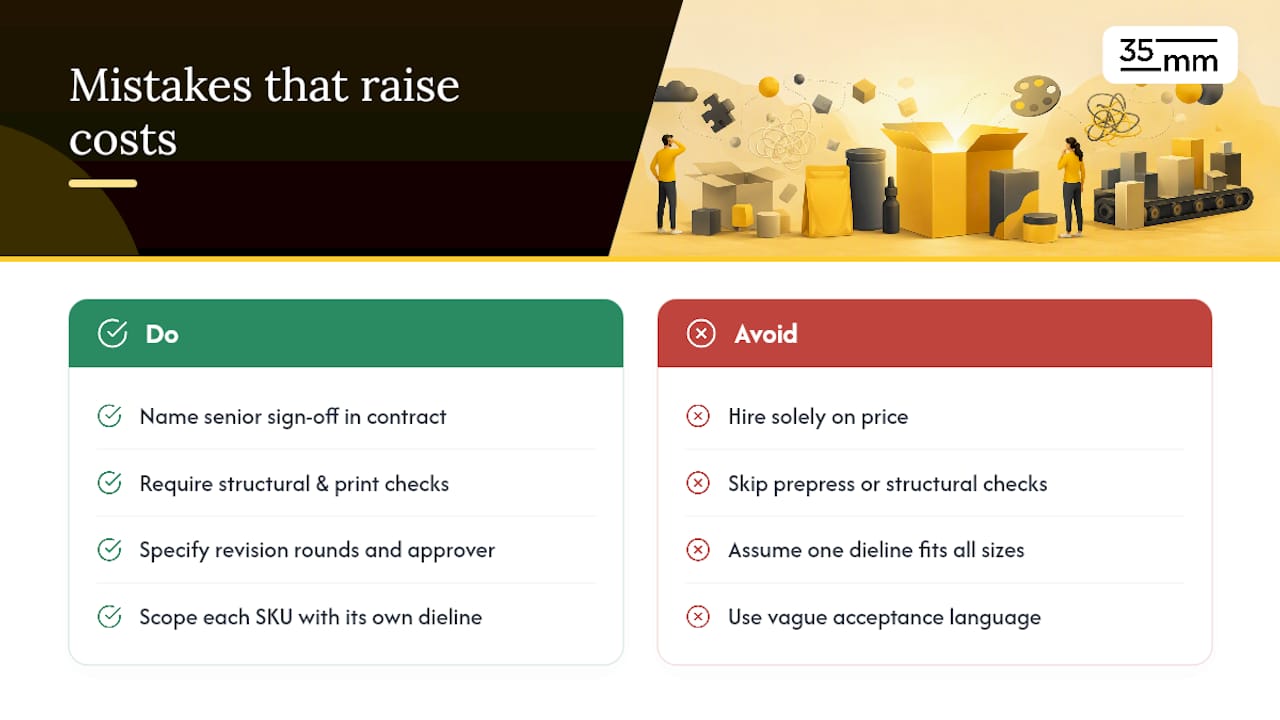 What Mistakes Increase Your Total Packaging Design Cost? — overview diagram