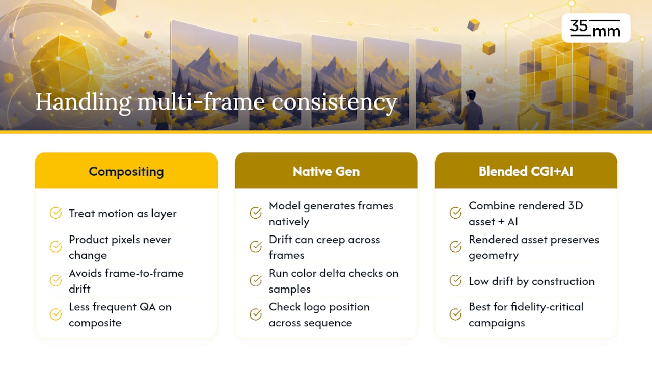 How Do You Handle Consistency in Video or Multi-Frame Generation? — overview diagram