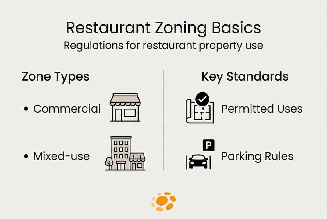 Infographic shows restaurant zoning essentials