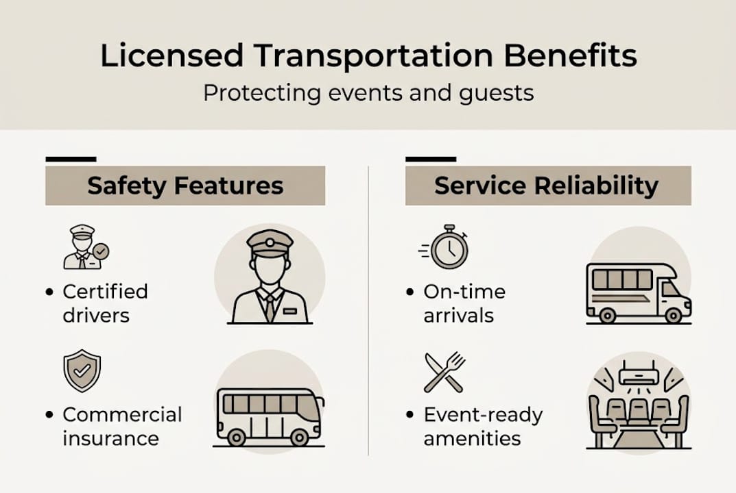 Infographic licensed transportation benefits and safety