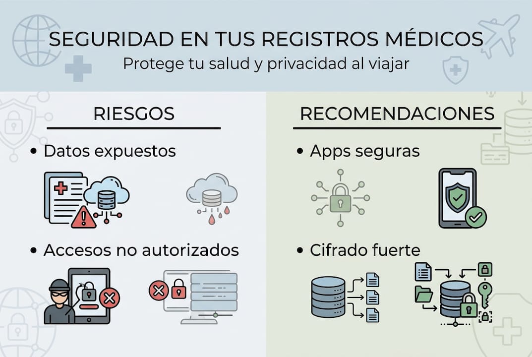 Infografía: cómo proteger la seguridad y la privacidad de tus datos médicos