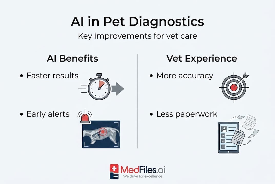 Infographic on AI-powered veterinary diagnostics